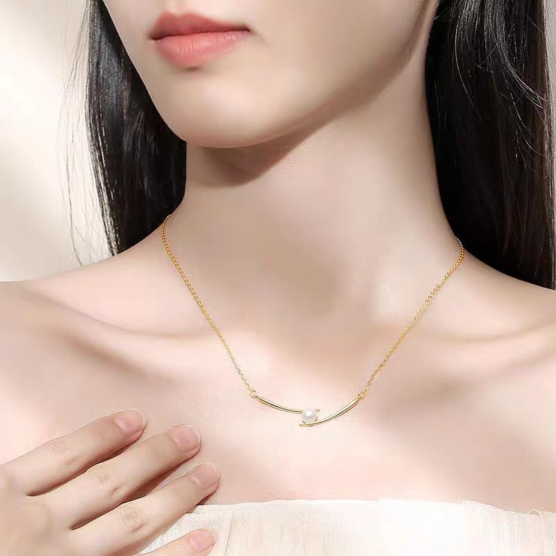 Pearl Light Luxury High-grade Versatile Clavicle Pendants