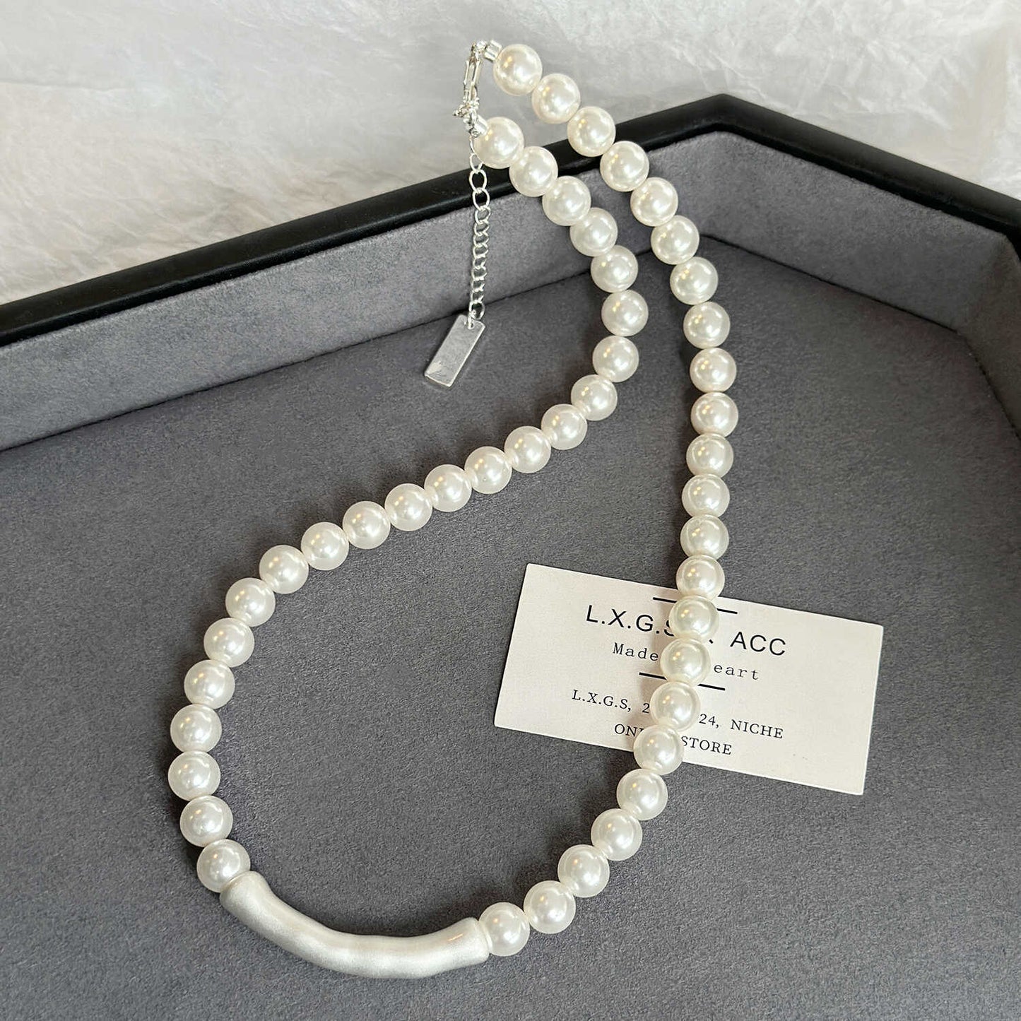 Pearl Twin Clavicle Chain Light Luxury Necklaces