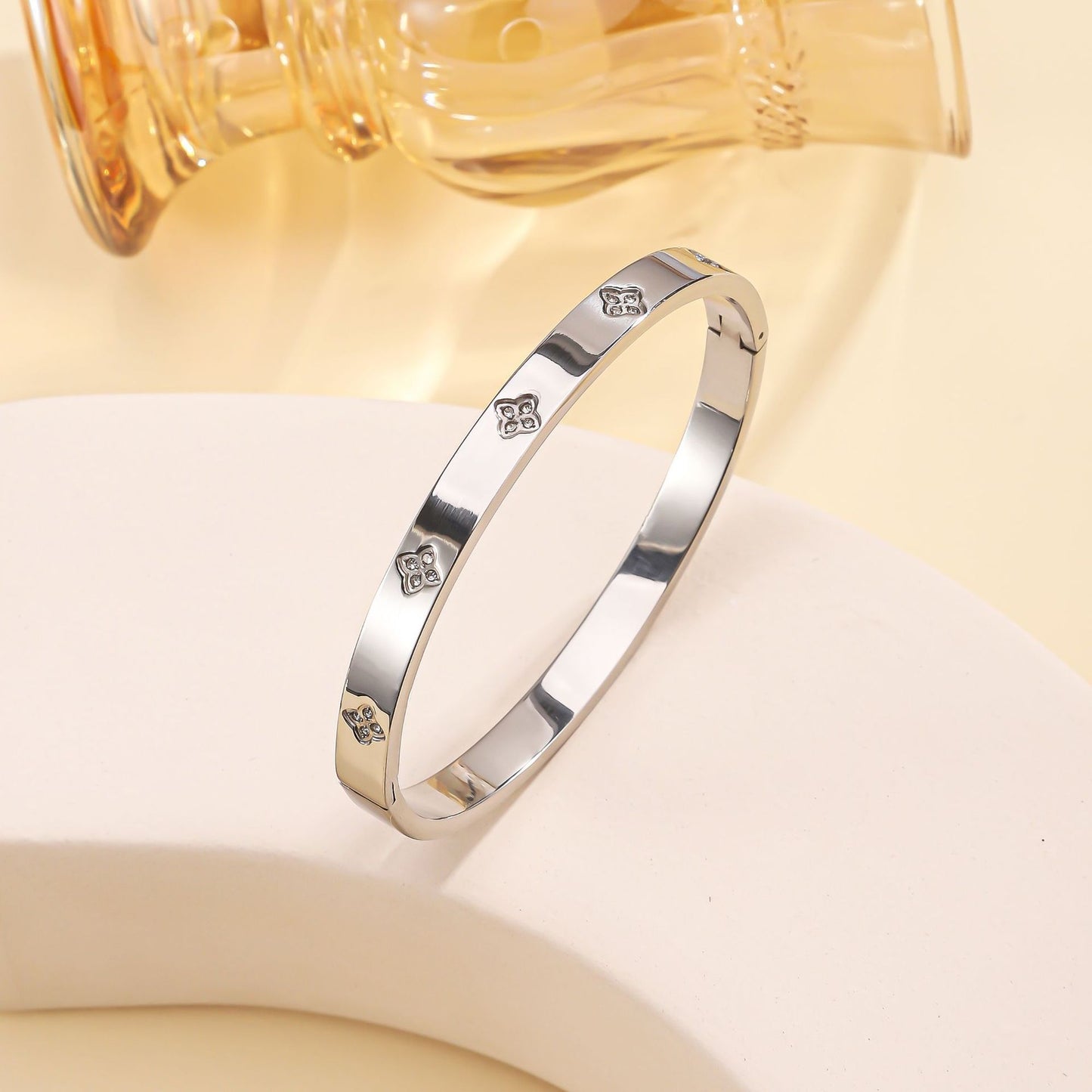 Titanium Steel Stainless Real Gold Furnace Bracelets
