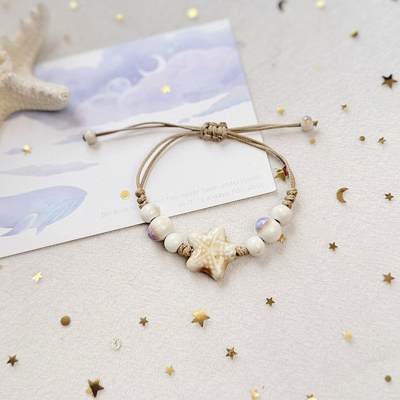 Ceramic Design High-grade Female Sweet Travel Simple Fresh Bracelet