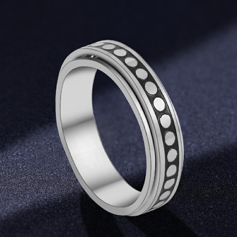 Moon Rotatable Titanium Steel Decompression Female Rings