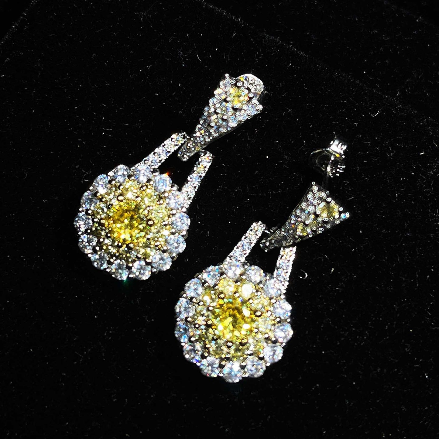 Pink Crystal Retro Exquisite Zircon Design Jewelry Set
