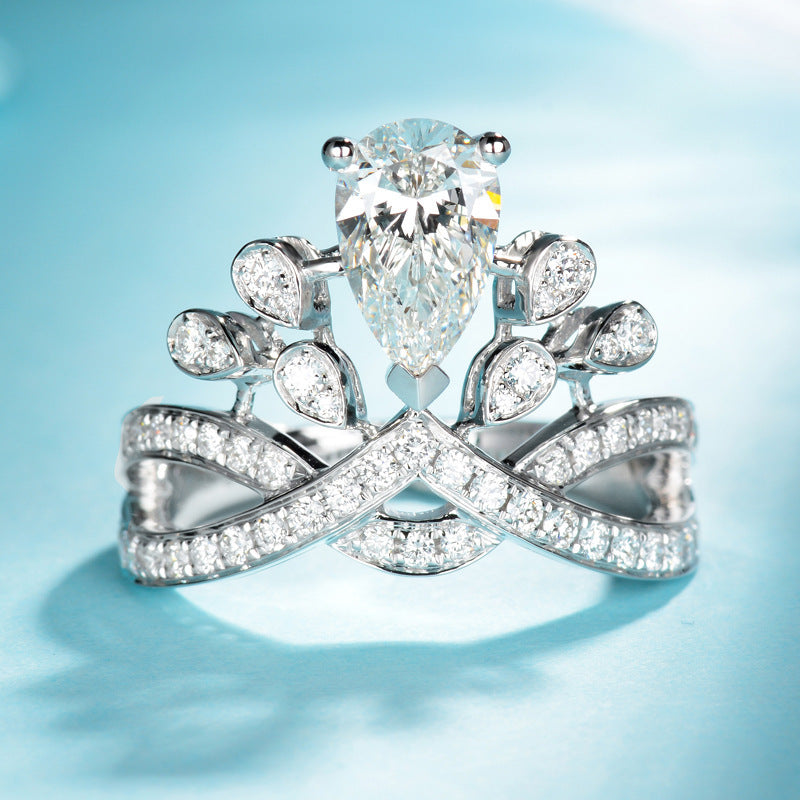 Women's Tassel Full Diamond High-grade Elegant Outfit Light Luxury Rings