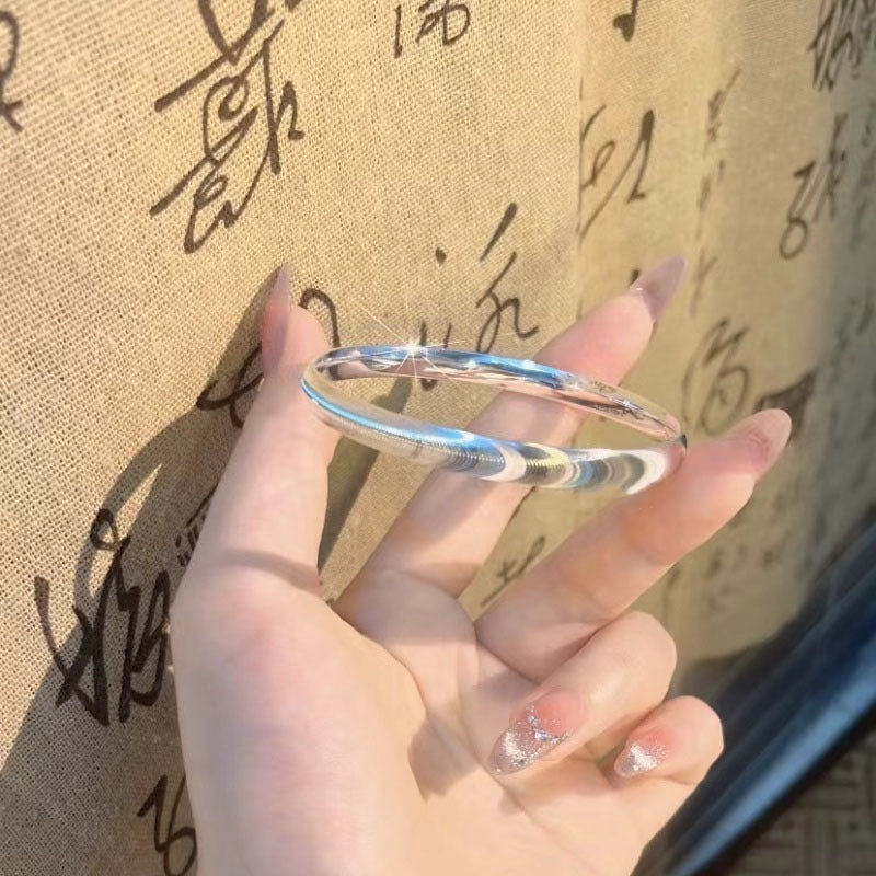 Light Wave Pattern Design Solid Simple Bracelets