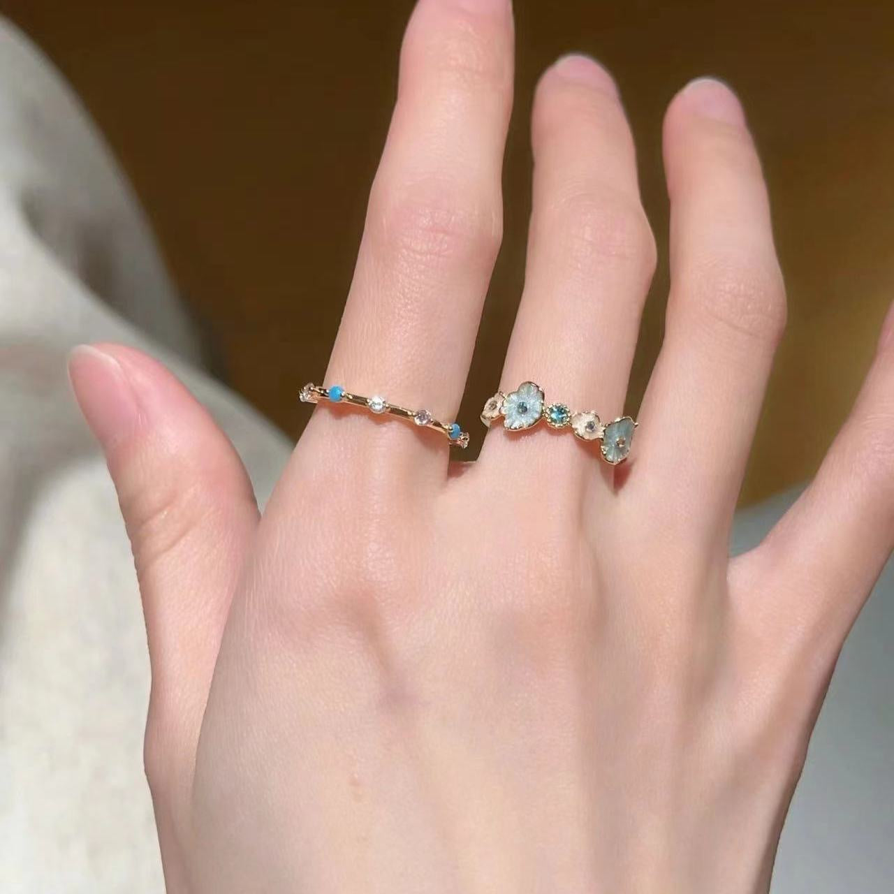 Enamel Female Design Advanced Index Finger Rings