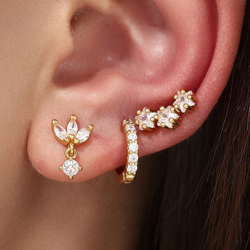 Women's Fashion Single Ear Suit Clip Graceful Rings