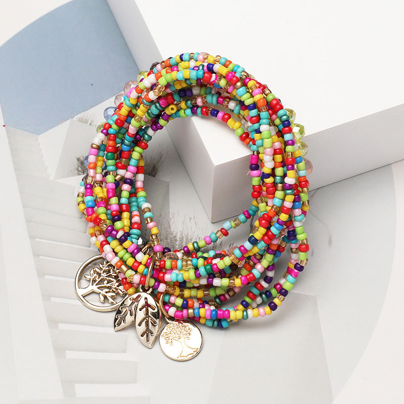 Bohemian Handmade Bead Tree Of Life Bracelet