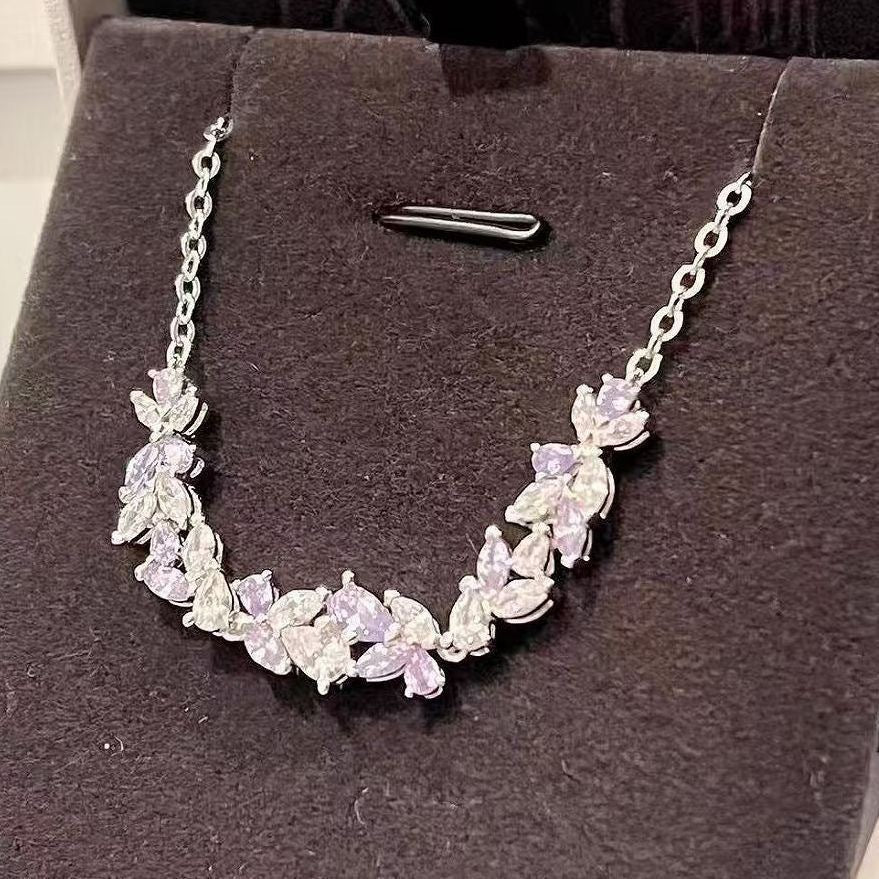 Alloy Wisteria Flower Hand Female Design Light Luxury Bracelet