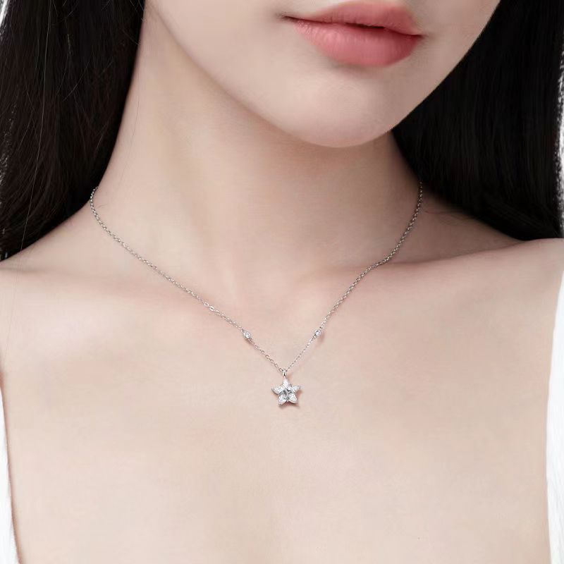 Copper Band Weaving Star Series Female Necklaces