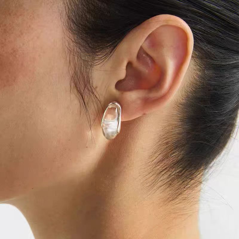 Minority Transparent White Crystal Old Money Style Elegant High Sense Rings