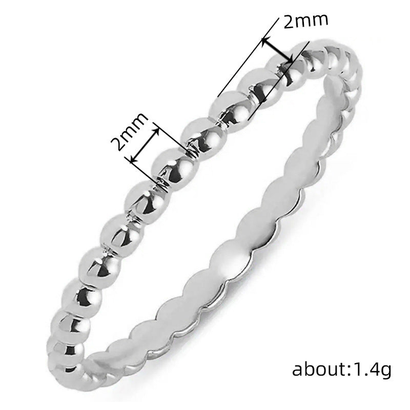 Women's Ya Retro Round Simple Exaggerated Personality Rings