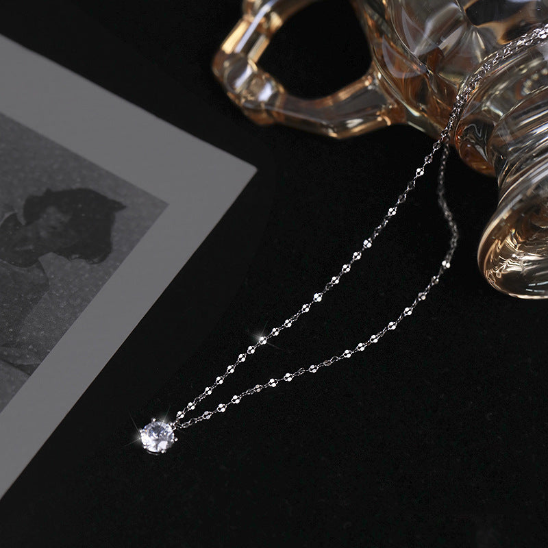 Women's Zircon For Simple Light Luxury Niche Design Clavicle Necklace