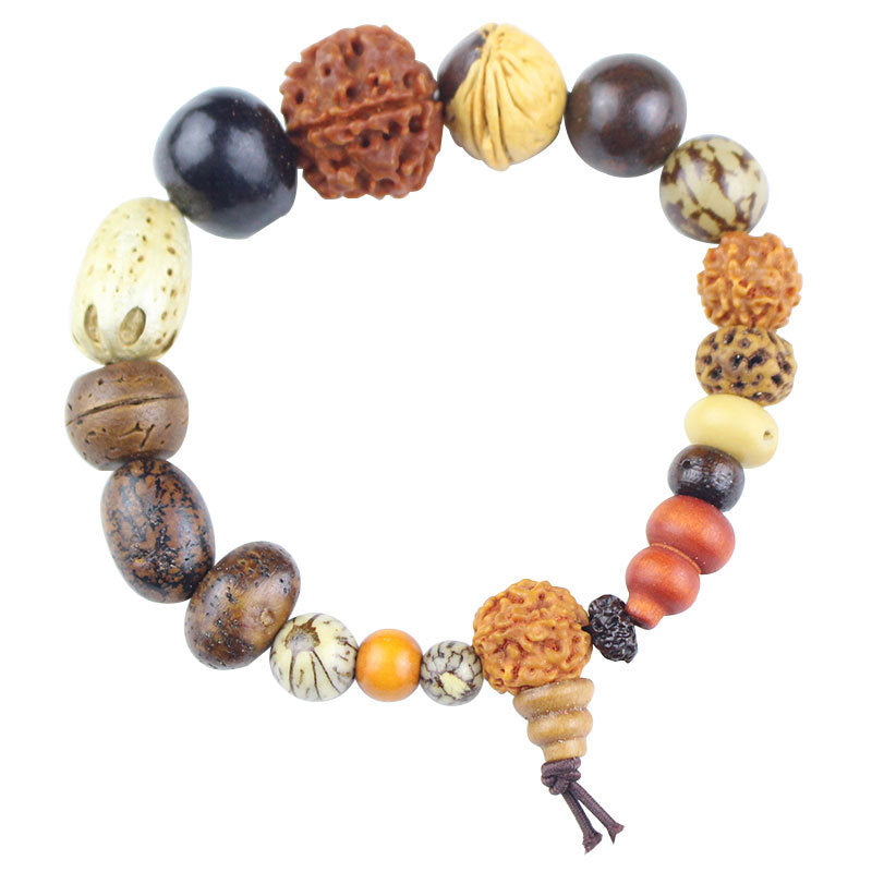Women's & Men's Bodhi Seeds Eighteen Prayer Beads Tourist Scenic Spot Stall Bracelet