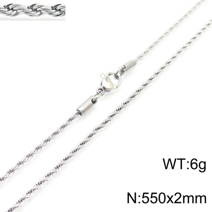 Women's & Men's Thick Thin Clavicle Chain Accessories Rock Necklaces