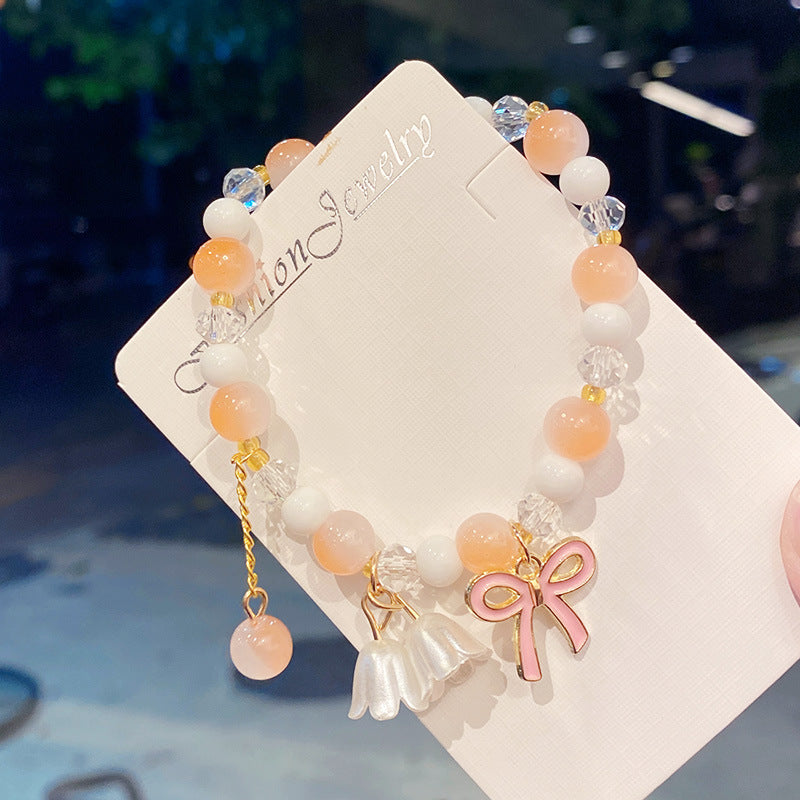Good-looking Bow Lily Scenic Spot Stall Bracelets