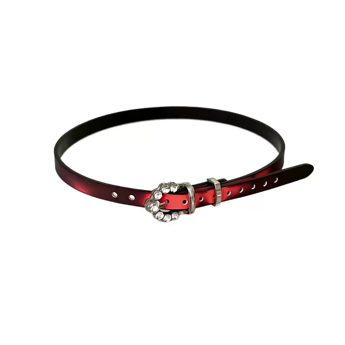 Women's Warm Thin Exquisite Leather Hot Personalized Hip Hop Collar