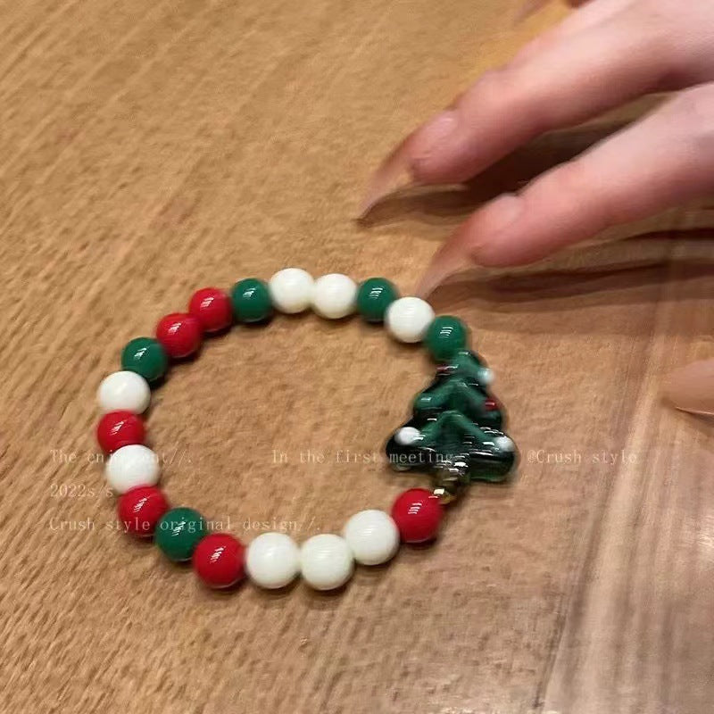 Summer Cute Cartoon Robot Color Beaded Bracelet