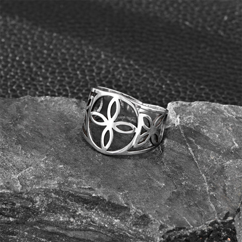 Hollow Witch Artistic Ethnic Style Personalized Ring