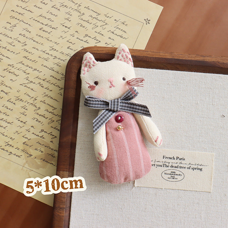 Children's Fabric Bear Brooch Hair Cotton Filling Three-dimensional Jewelry Accessories