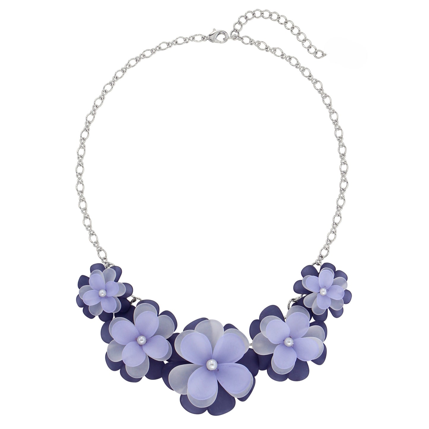 Platinum Card Fashion Personality Acrylic Five Flower Choker Pendants