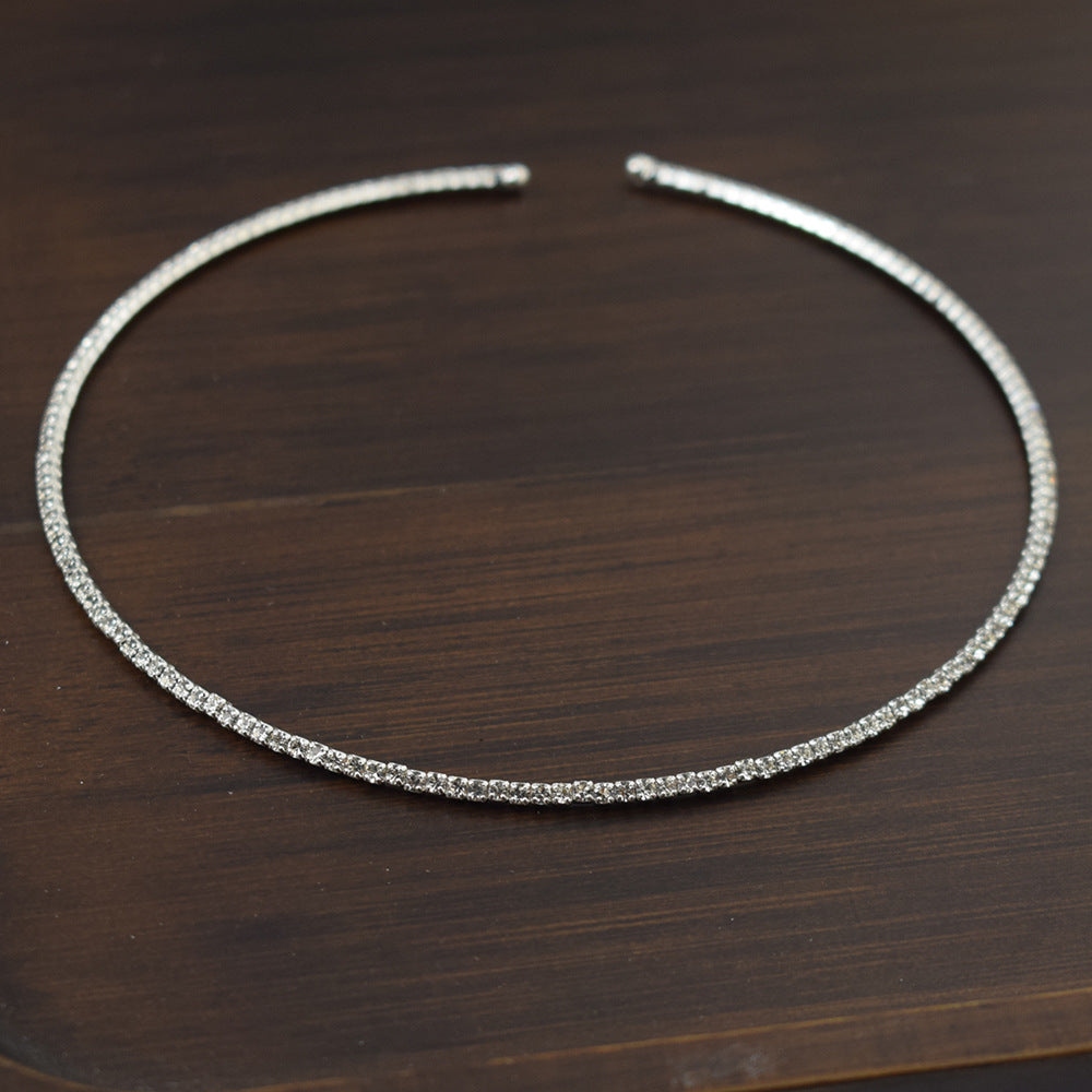 Fashion Single-layer Rhinestone Bride Wedding Dress Collar