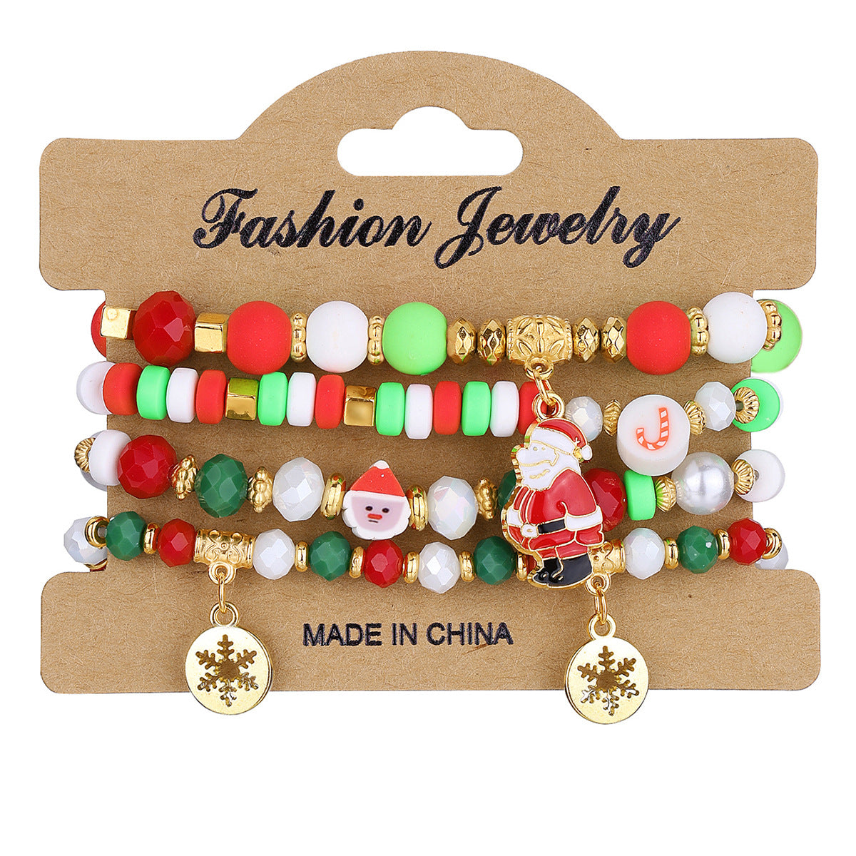 Snowman Old Man High Sense Bead Bracelets