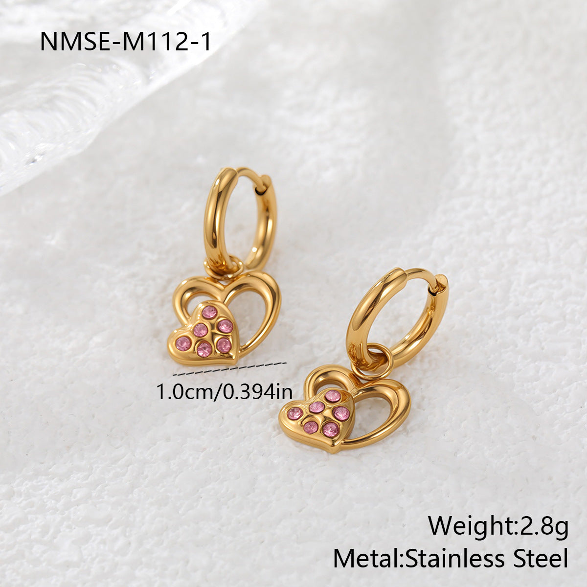 Stainless Steel Fun Gold-plated Titanium Niche Design Jewelry Set