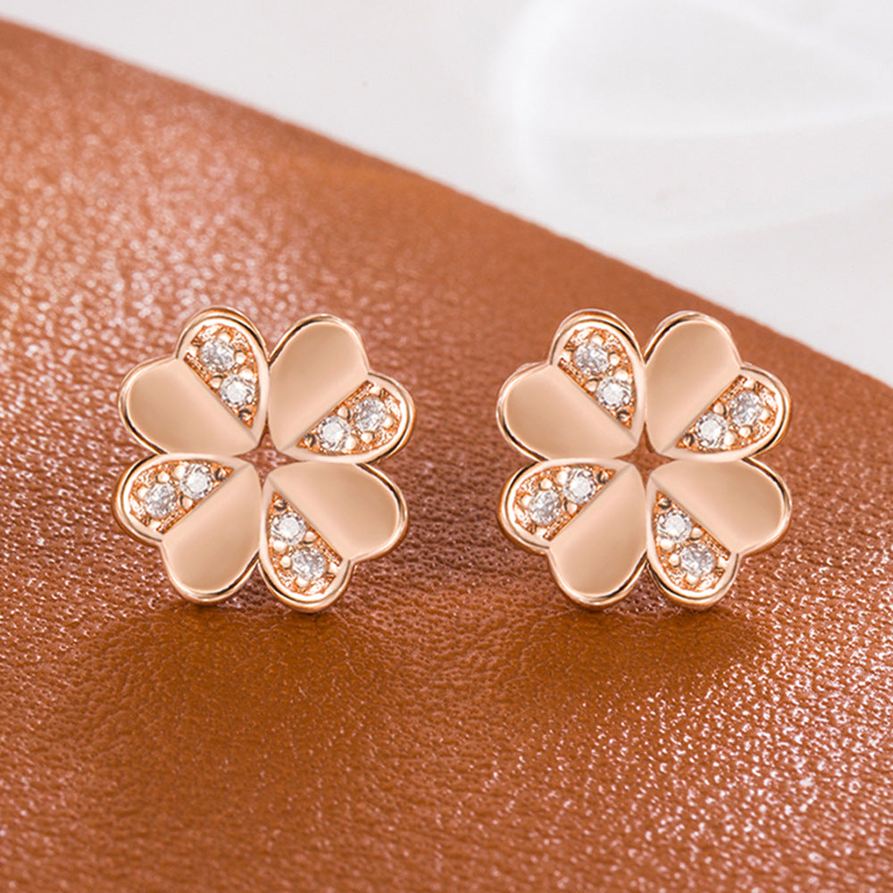 Women's Simple Graceful Ear Design Unique Plant Earrings