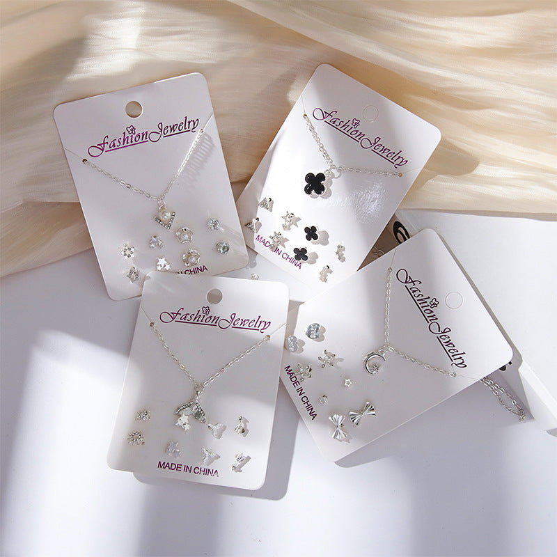 Sweet Week Korean Style Exquisite Tassel Pearl Sier Necklace