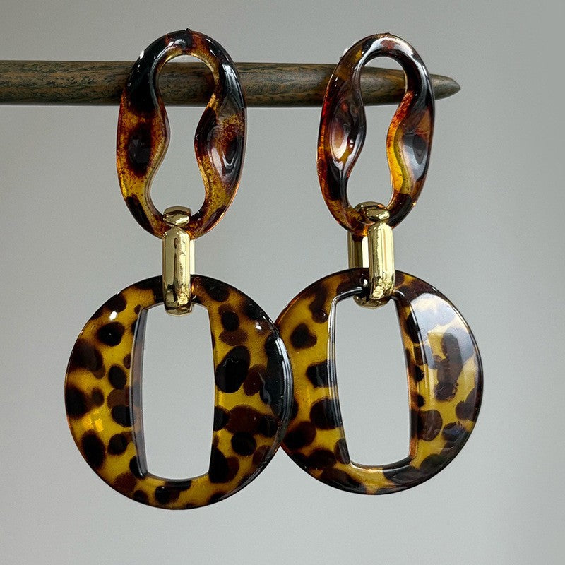 Women's Round Flower Vintage Ethnic Style Ear Niche Rings
