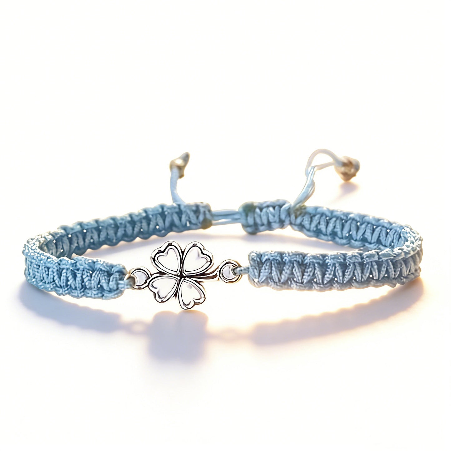 Day Lucky Four-leaf Clover Woven Hand Strap Simple Bracelets