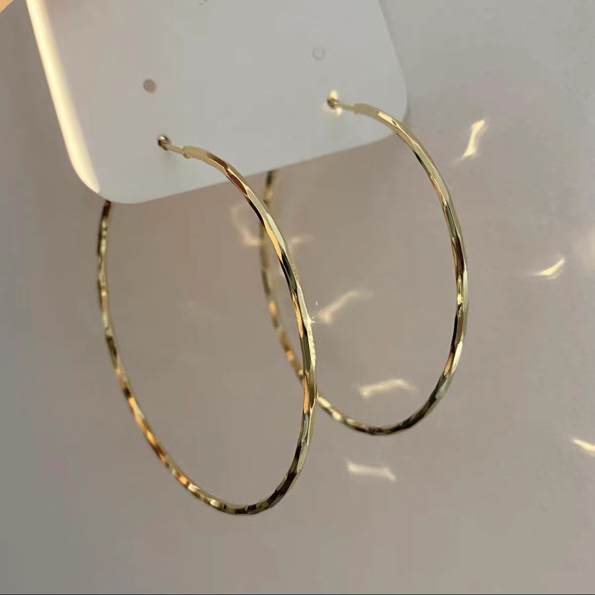 Women's Simple Geometric Large Hoop Elegant High-grade Earrings