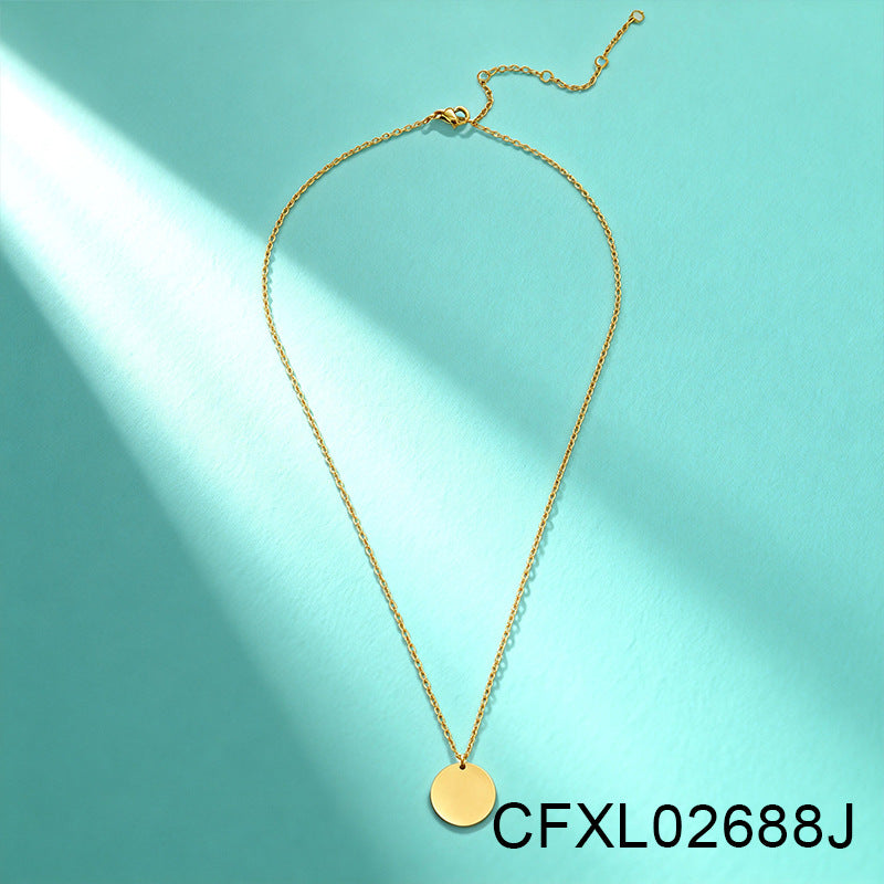 Women's Light Luxury High-grade Titanium Steel Simple Geometric Necklace