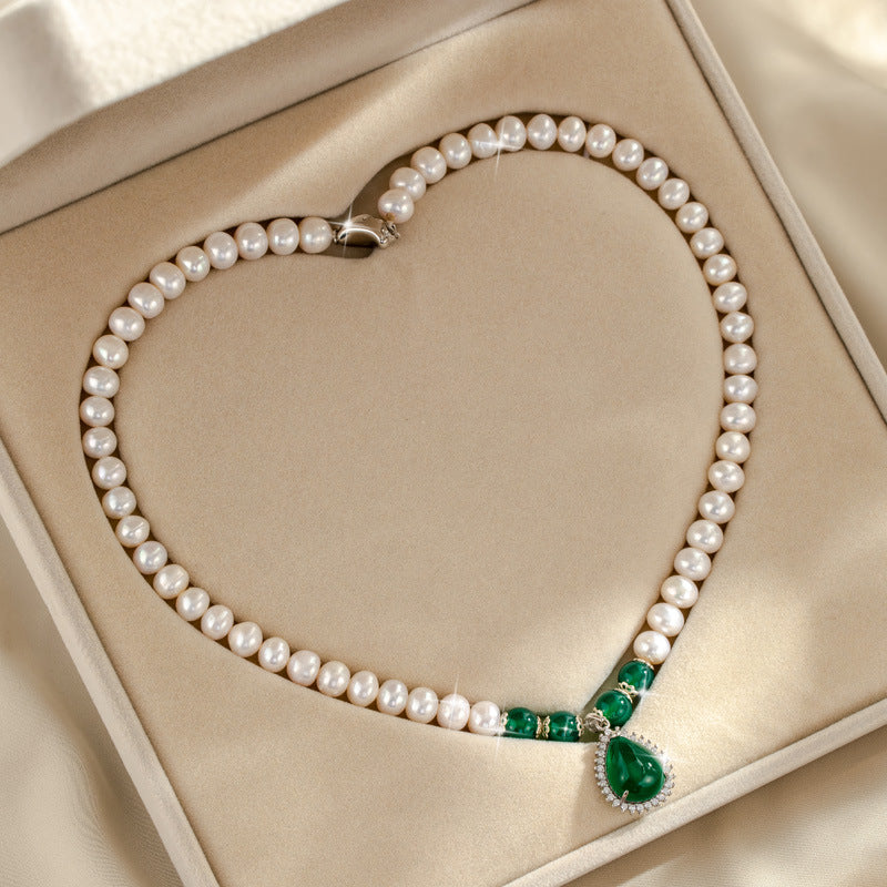 Day Gift Natural Freshwater Pearl Mother Style Birthday Necklace