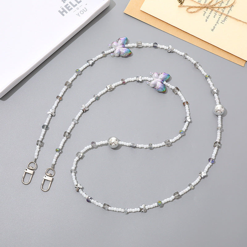 Phone Case Lanyard Handmade Beaded Bag Hanging Ornaments