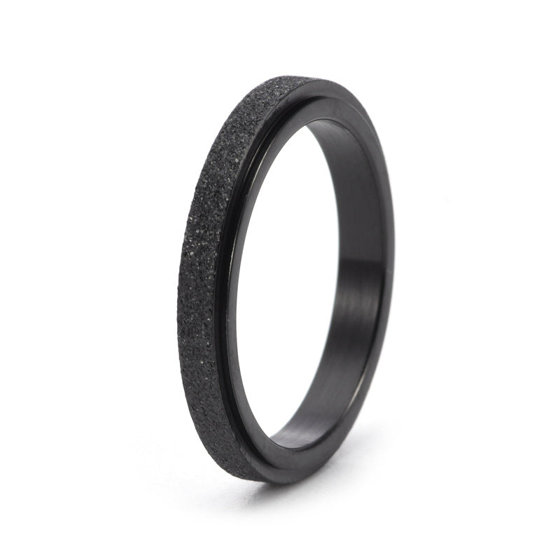 Women's & Men's Frosted Simple Light Luxury Style Engagement Rings