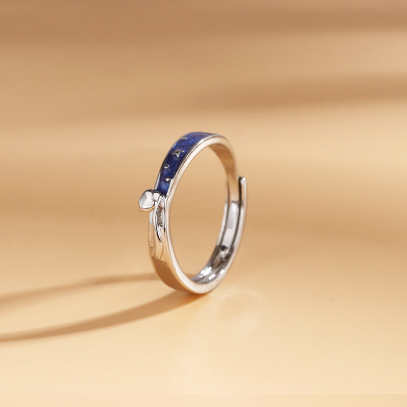 Women's & Men's Prince Rose Couple Pair Special Interest Light Luxury Opening Valentine's Ring