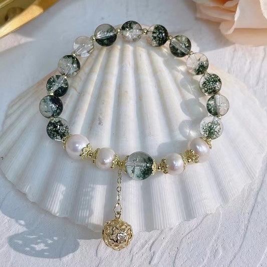 Design Green Phantom Quartz Crystal Exquisite Bracelets