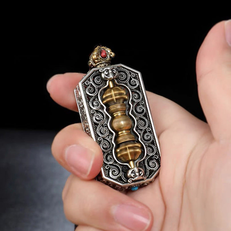 Pattern Square Plate Niche For Statue Pendants