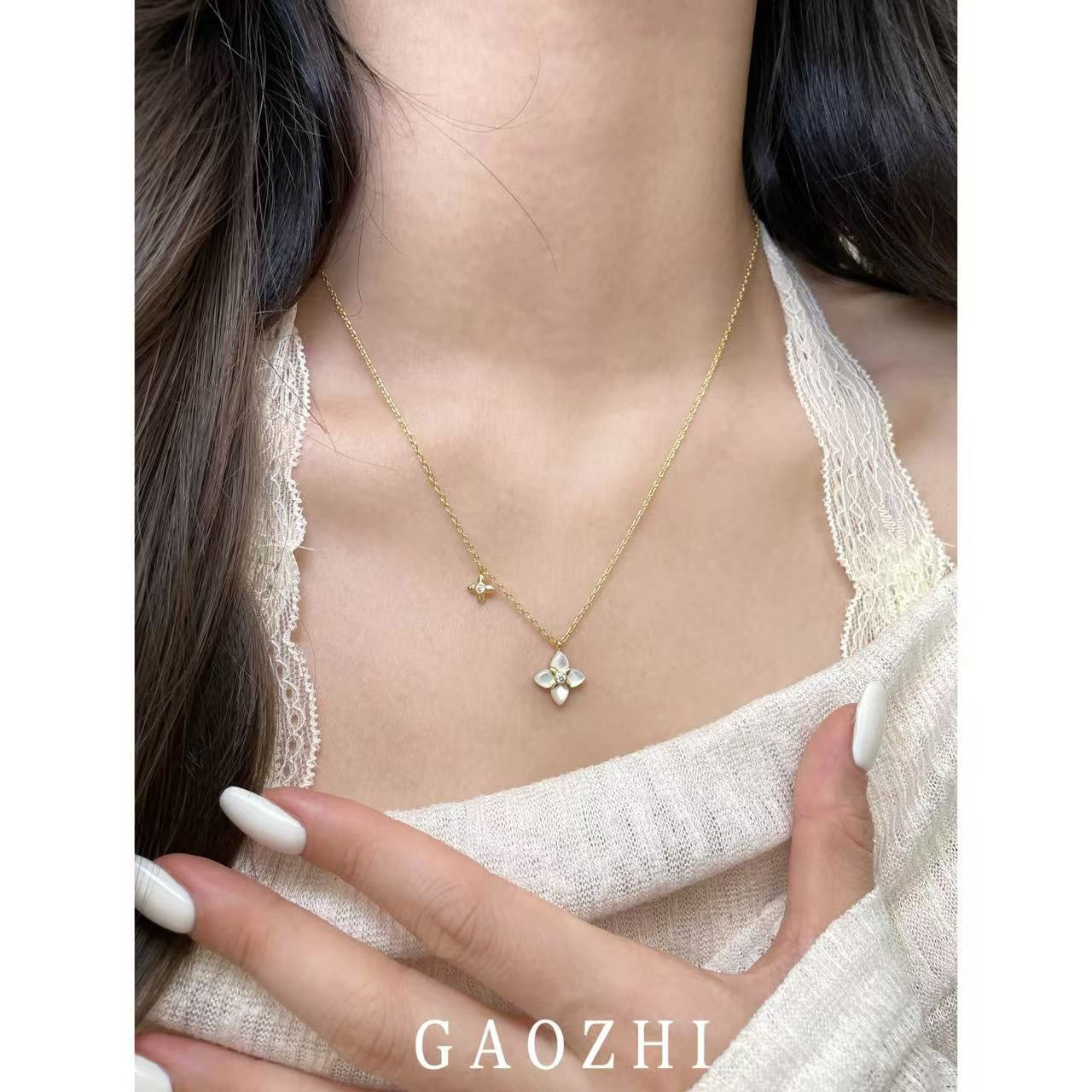 Women's Cross Hot Twin High-grade Light Luxury Necklace