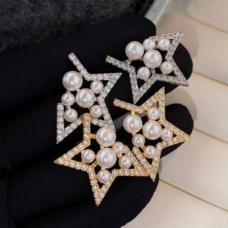 Light Luxury High Sense Inlaid Zircon Hollow Earrings