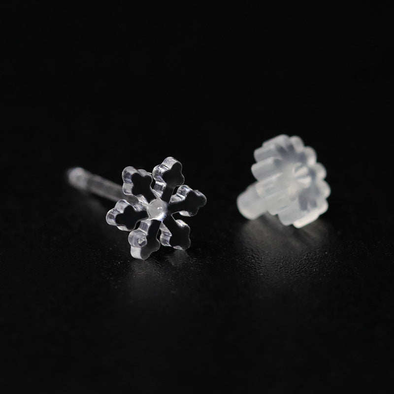 Resin Ear Stick Personality Simple Plastic Auricular Needle Raise Stud Earrings