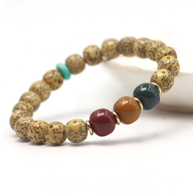 January Gold Seed Crafts Buddha Prayer Beads Bracelets