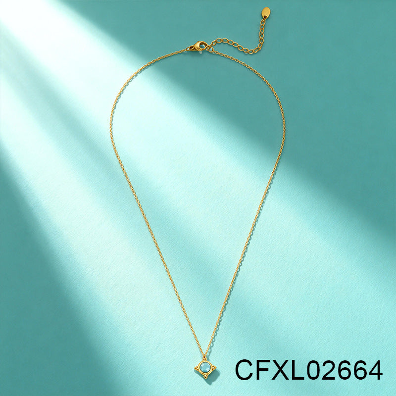 Women's Light Luxury High-grade Titanium Steel Simple Geometric Necklace