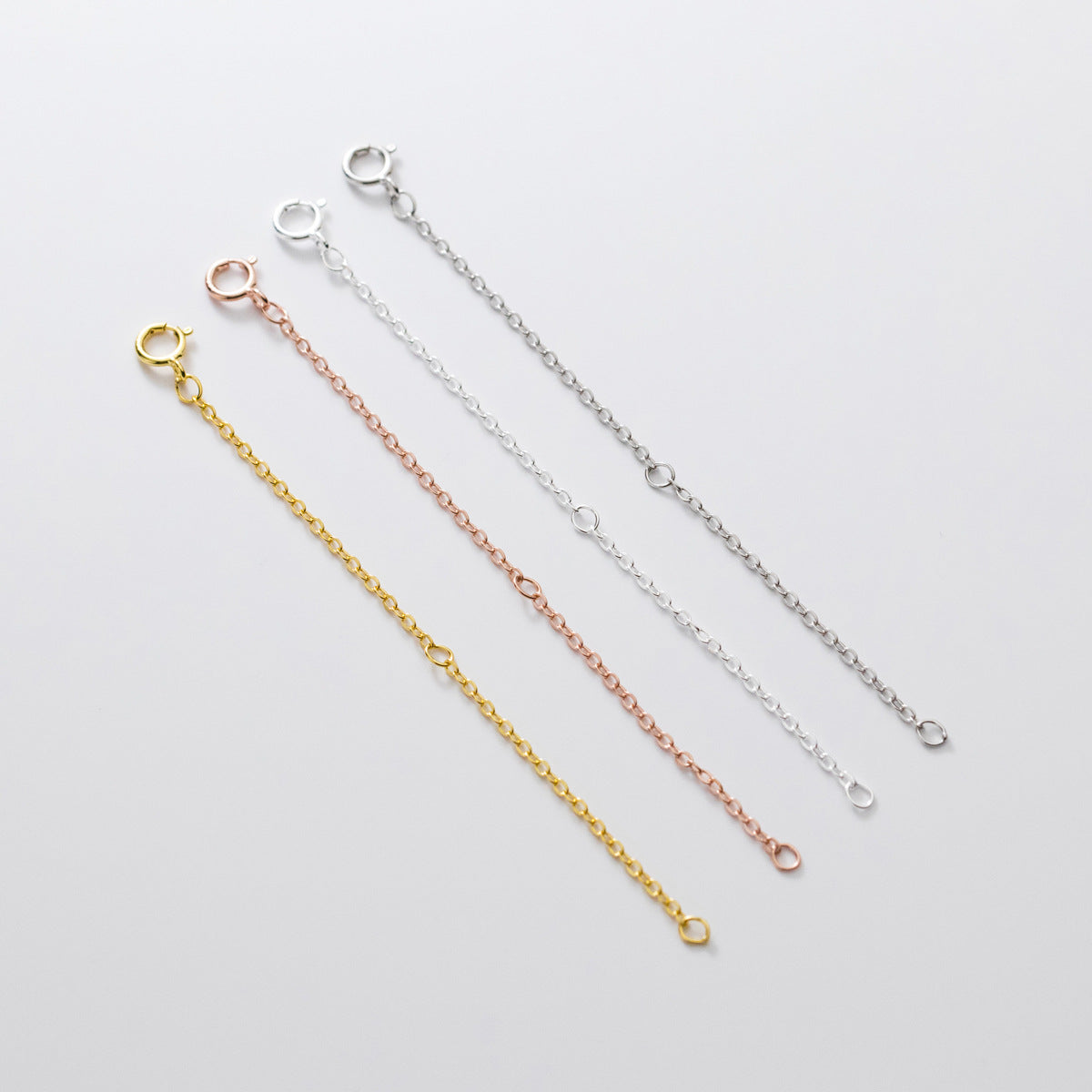 Love Lodge Sier Extension Chain Lengthened Necklaces