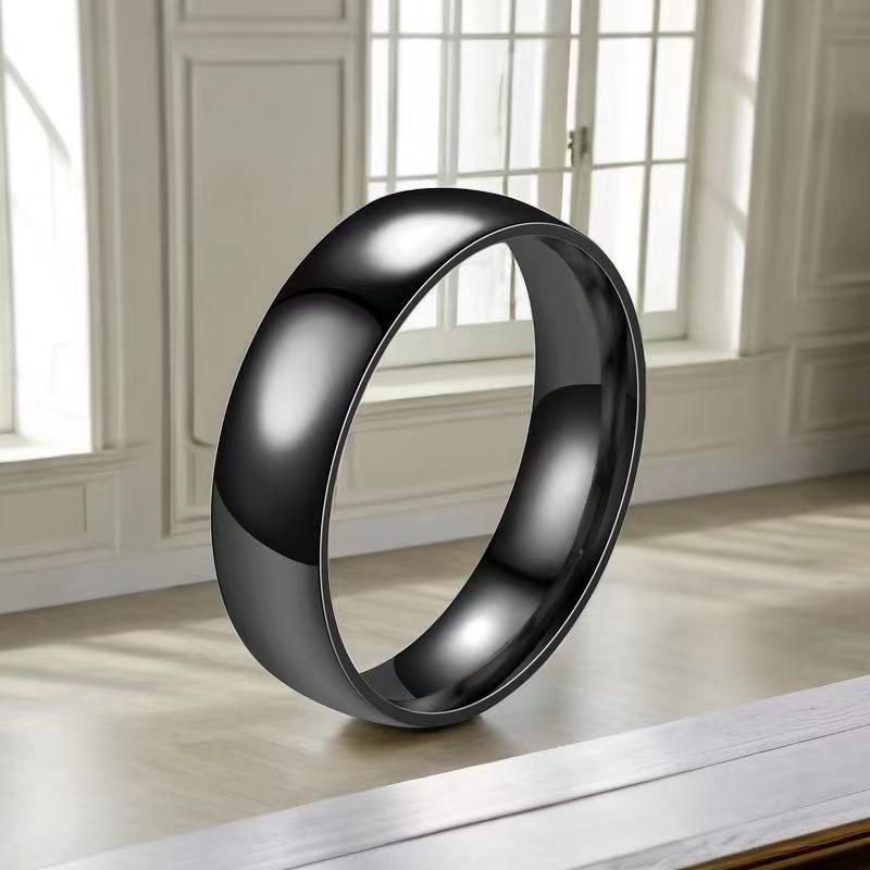 Stainless Steel Style Niche Advanced Light Luxury Titanium Simple Ring