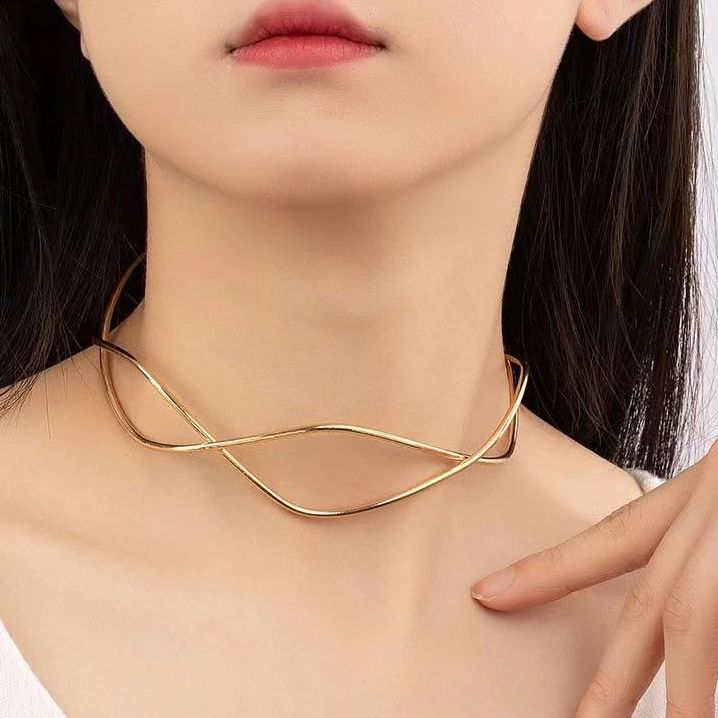 Women's Simple Cross Alloy Open Retro Irregular Rings
