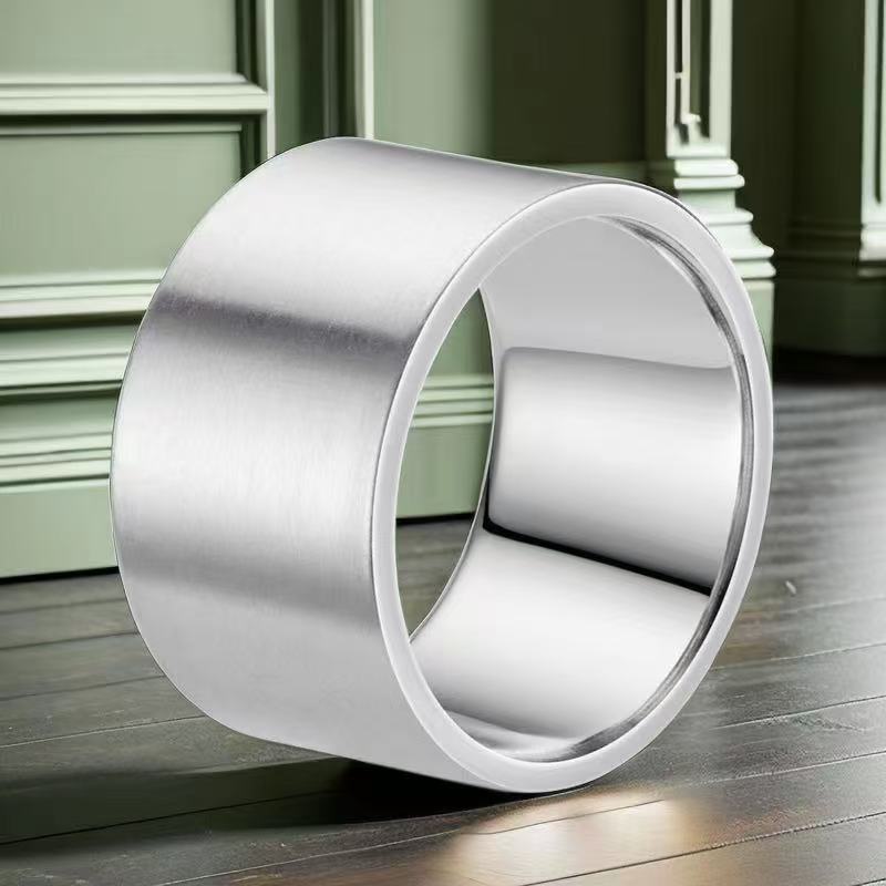 Titanium Steel Personality Stainless Simple Style Niche Ring