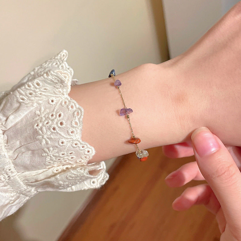 Stone Female Minority Geometric Clavicle Chain Collar