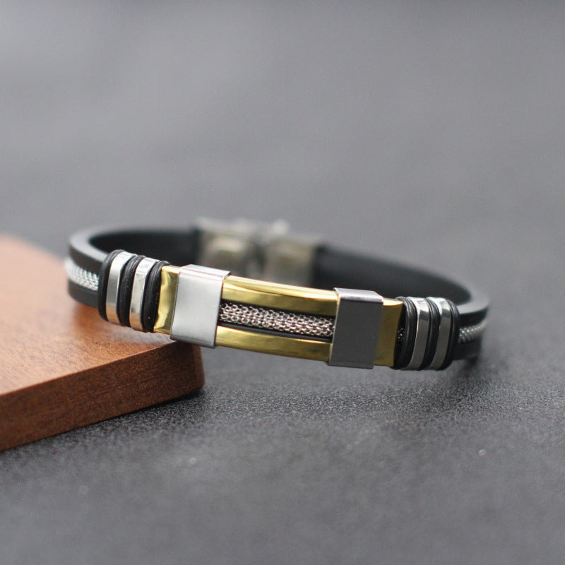 Men's Stainless Steel Trendy Stylish Simple Bracelets